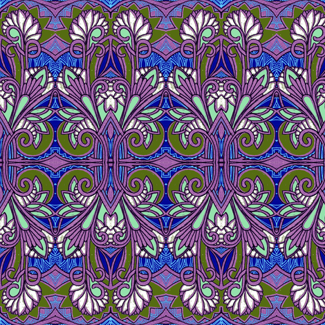 Art Nouveau Bouquet fabric by edsel2084 on Spoonflower - custom fabric