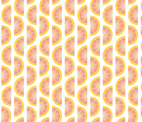 pinkGrapefruits fabric by melhales on Spoonflower - custom fabric