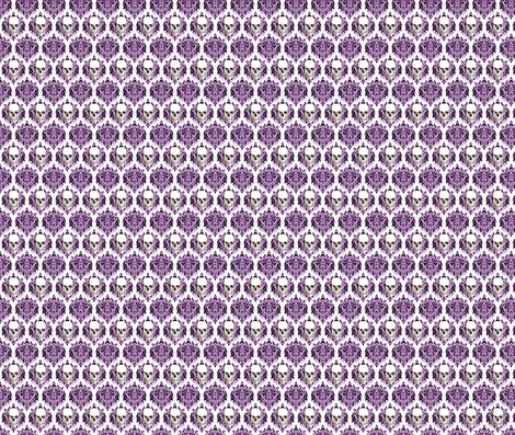 SkullDamask fabric by cindersonfiber on Spoonflower - custom fabric