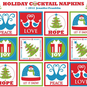 Holiday Cocktail Napkins