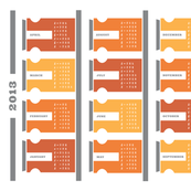 2013 Tea Towel Calendar - Spice Rack