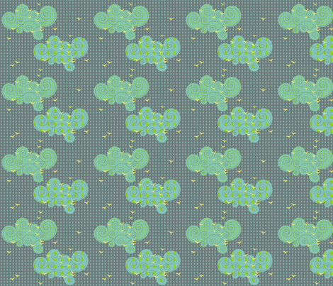 Birds in the rain