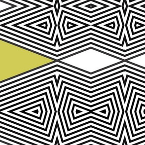 Op Art Avocado Diamonds