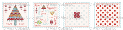Holiday Cocktail Napkins Set | alexcolombo.com