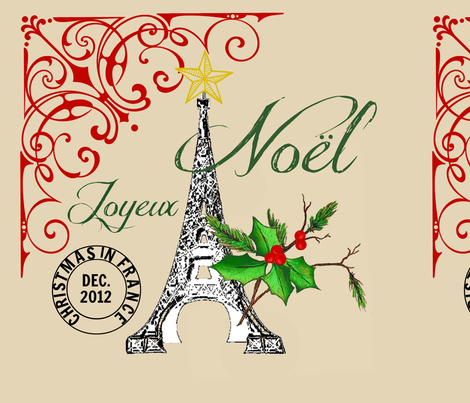 Christmas in France fabric by paragonstudios on Spoonflower - custom fabric