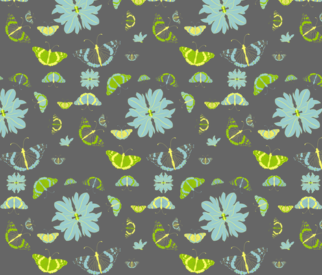 *Fly like butterfly* fabric by akwaflorell on Spoonflower - custom fabric