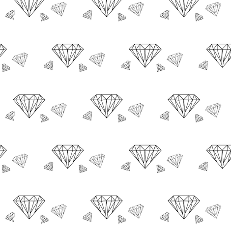 Diamonds are forever - black on white
