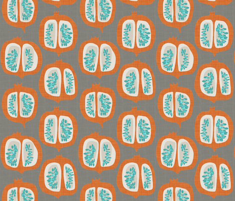 pomegranate delight fabric by mummysam on Spoonflower - custom fabric