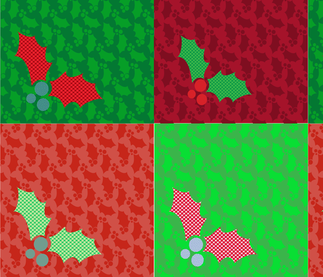 hollyjollyholiday-multi fabric by hollyakkerman on Spoonflower - custom fabric