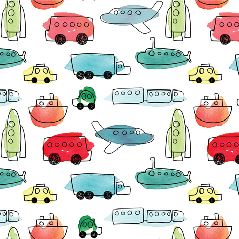 On The Move fabric by kelly_ventura on Spoonflower - custom fabric