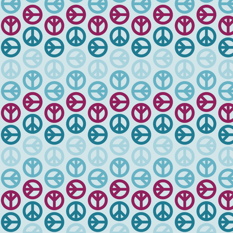 Peace Wave - Mulberry fabric by mag-o on Spoonflower - custom fabric