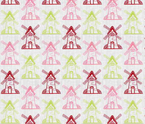 Windmill Trio fabric by rileyconstruction on Spoonflower - custom fabric