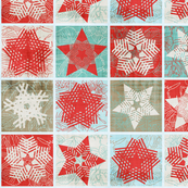 Starflakes - Pointsetta-Ice-Linen