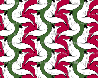 Christmas Fox Stripe
