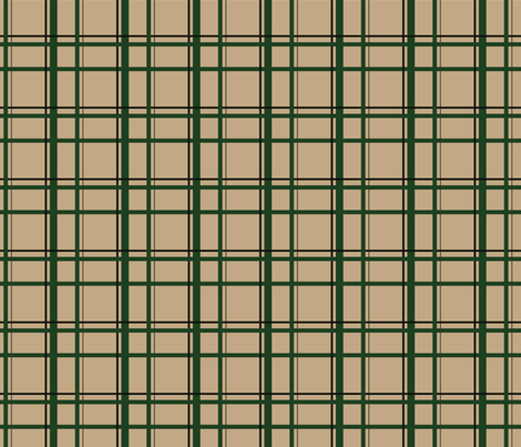 Tan U.P. Plaid fabric by hmooreart on Spoonflower - custom fabric