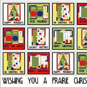 Prairie Christmas Cocktail Napkins - white
