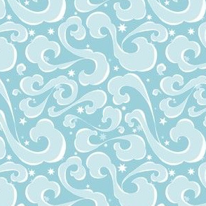 Cloudy Night - Ice Blue