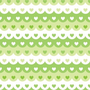 Hearts scallops (green)