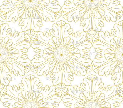 Snowflake in gold