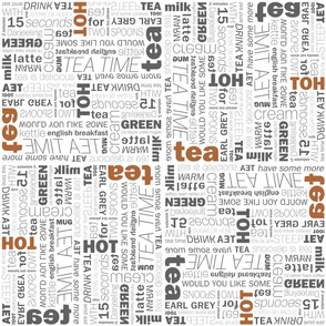 Typogra-Tea Fabric