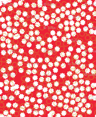 Snowfall in Red