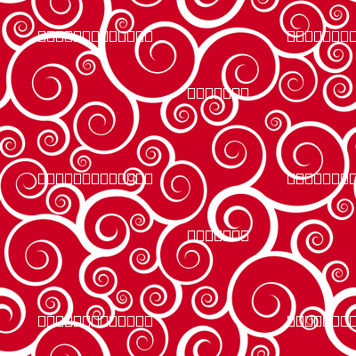 Fancy Swirls - Christmas Red