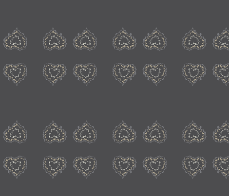 heart_scribble_grey fabric by msnina on Spoonflower - custom fabric