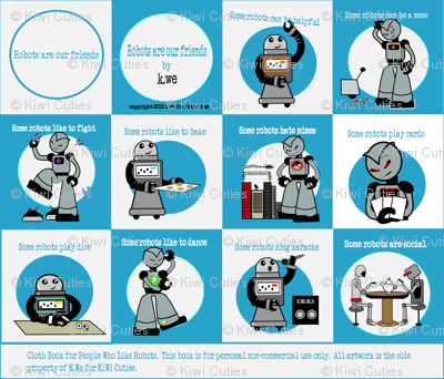 Robots Are Our Friends cloth book