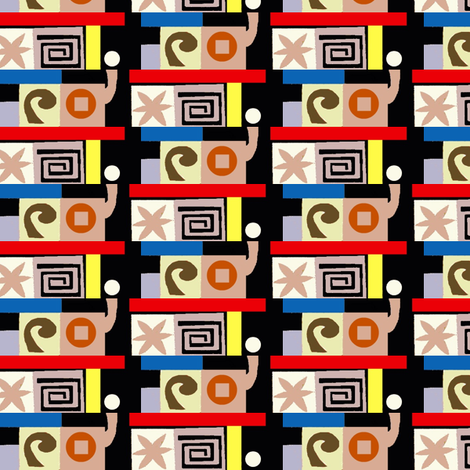 Star Spiral Stack fabric by boris_thumbkin on Spoonflower - custom fabric