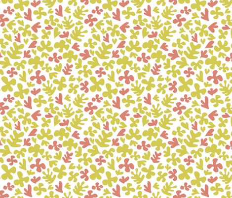 Matisse Inspired Fabric - Yellow & Peach
