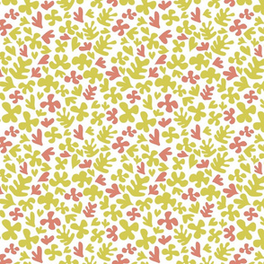 Matisse Inspired Fabric - Yellow & Peach