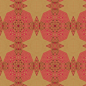 Ikat Pink Medallions