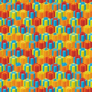 Festive Stacks of Mini Presents.