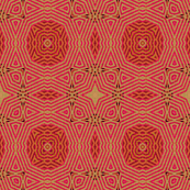 Ikat Fuschia- Circles and Posies