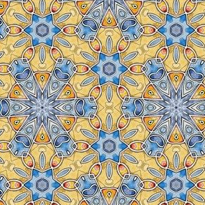 Blue and yellow