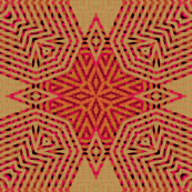 Ikat Fuschia Snow - Large