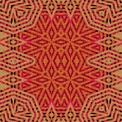 Ikat Fuschia - Large Starry