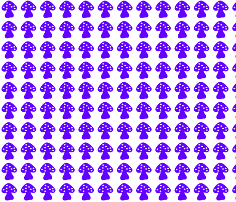 mushroom purple fabric by lene_bomholt on Spoonflower - custom fabric