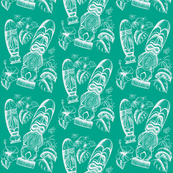 Tiki Holiday-turqoise
