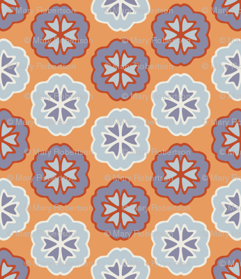 Flower Chevron Yellow
