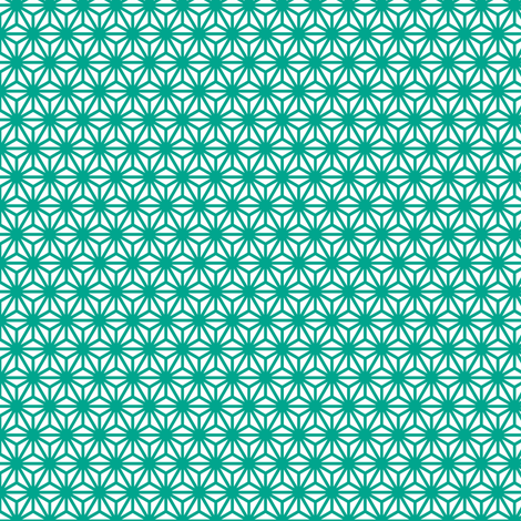 asanoha mini in emerald