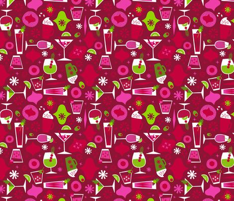 Christmas Spirits fabric by acbeilke on Spoonflower - custom fabric