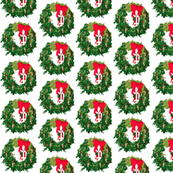 Christmas, Santa Wreaths