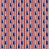 Doctor Who TARDIS Inspired Christmas Candy Cane Stripes