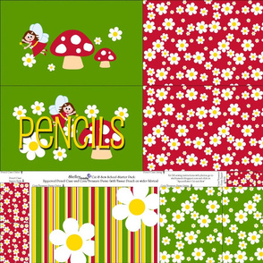 School Starter Pack - Fairy Mushroom Pencil Case