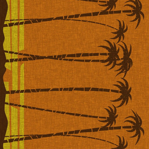 Tiki Beach Border - narrow