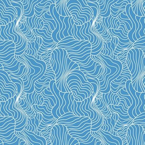 Crazy Contours Blue