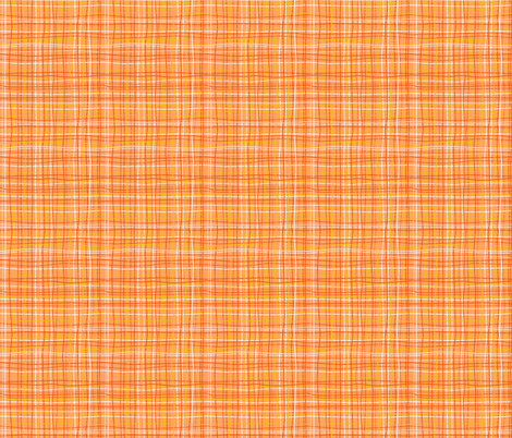 Wavy Wovens Orange fabric by melaniesullivan on Spoonflower - custom fabric