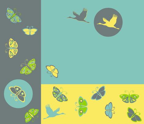 butterflies_and_cranes fabric by bosun on Spoonflower - custom fabric