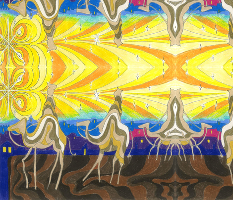 Maji Cusp fabric by deborah_palmarini on Spoonflower - custom fabric